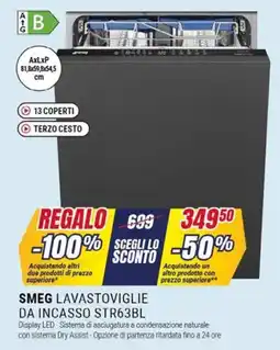 Trony SMEG LAVASTOVIGLIE DA INCASSO STR63BL offerta