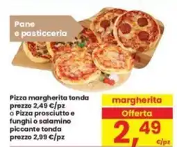 Eurospar Pizza margherita tonda offerta