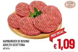 A&O HAMBURGER DI BOVINO ADULTO SCOTTONA offerta