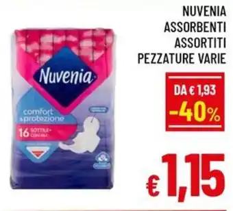 A&O NUVENIA ASSORBENTI ASSORTITI PEZZATURE VARIE offerta