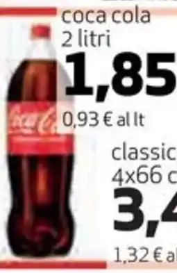 Ipercoop coca cola 2 litri offerta