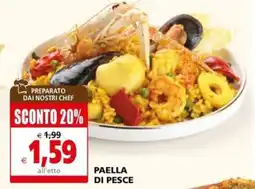 Il Gigante PAELLA DI PESCE offerta