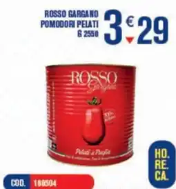 Adhoc ROSSO GARGANO POMODORI PELATI 62550 offerta