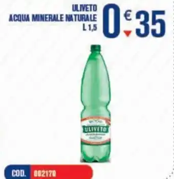 Adhoc ULIVETO ACQUA MINERALE NATURALE offerta