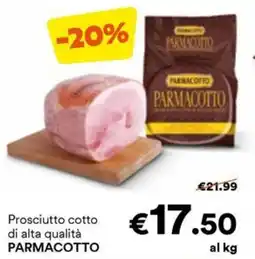 Unes Prosciutto cotto di alta qualità PARMACOTTO offerta