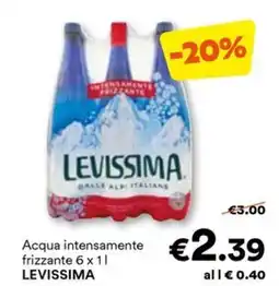 Unes Acqua intensamente frizzante 6 x 11 LEVISSIMA offerta