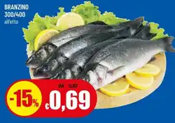 Galassia BRANZINO 300/400 all'etto offerta