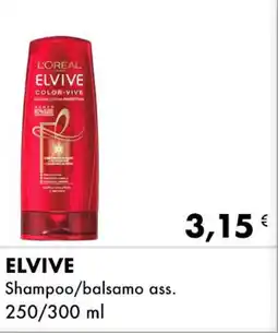 Iper Tosano ELVIVE Shampoo/balsamo ass. 250/300 ml offerta