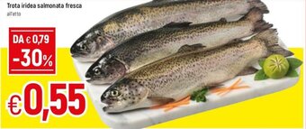 Famila Trota iridea salmonata fresca offerta