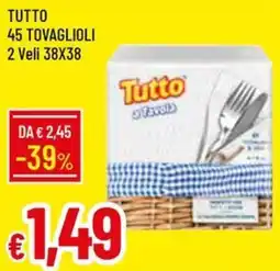 Galassia TUTTO 45 TOVAGLIOLI 2 Veli 38X38 offerta