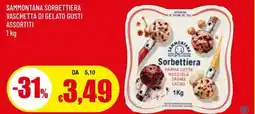 Galassia SAMMONTANA SORBETTIERA VASCHETTA DI GELATO GUSTI ASSORTITI 1 kg offerta