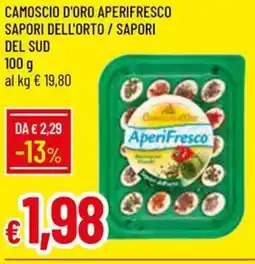 Galassia CAMOSCIO D'ORO APERIFRESCO SAPORI DELL'ORTO / SAPORI DEL SUD  100 g offerta