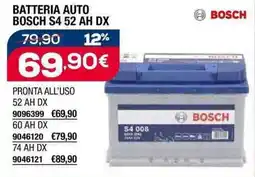 Self BATTERIA AUTO BOSCH S4 52 AH DX offerta