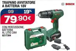 Self BOSCH TRAPANO AVVITATORE A BATTERIA 18V offerta