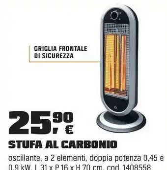 OBI ”stufa al carbonio" offerta