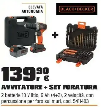 OBI Avvitatore + set foratura offerta