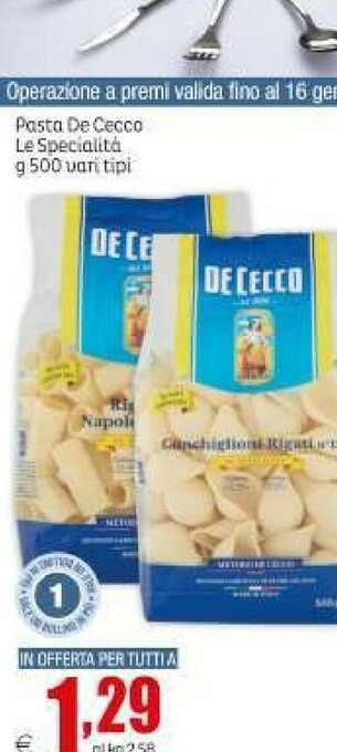 Elite Pasta di semola offerta