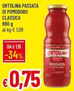 Galassia ORTOLINA PASSATA DI POMODORO CLASSICA 690 g offerta
