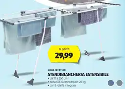 ALDI HOME CREATION STENDIBIANCHERIA ESTENSIBILE offerta