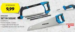 ALDI WORKZONE SET DI SEGHE offerta