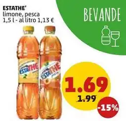 PENNY ESTATHE' limone, pesca 1,5 l offerta