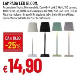 Galassia LAMPADA LED BLOOM offerta