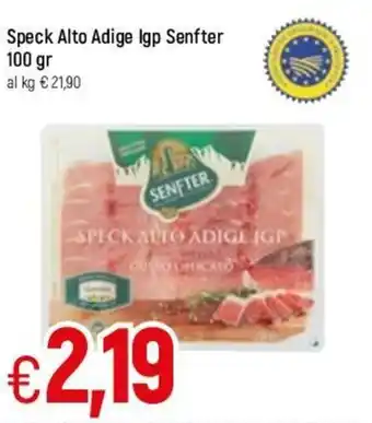 Famila Senfter Speck Alto Adige IGP 100 gr offerta