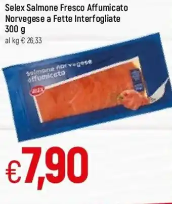 Famila Selex Salmone Fresco Affumicato Norvegese a Fette Interfogliate 300 g offerta