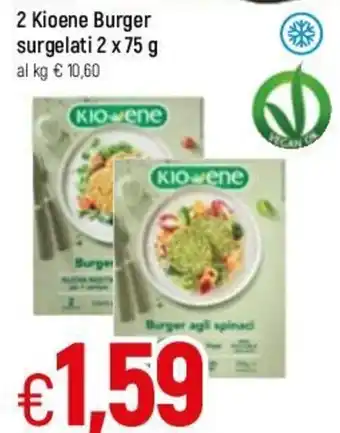 Famila 2 Kioene Burger surgelati 2x75g offerta