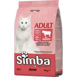 Qui Discount CROCCANTINI GATTO SIMBA MANZO/ POLLO 400 GR offerta