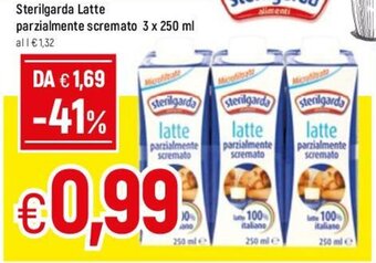 Famila Sterilgarda Latte Parzialmente Scremato 3x250ml offerta