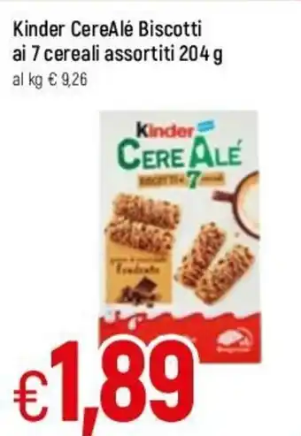 Famila Kinder CereAlé Biscotti ai 7 cereali assortiti 204 g offerta