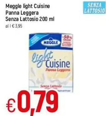 Famila Meggle Light Cuisine Panna Leggera Senza Lattosio 200ml offerta