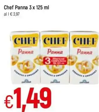 Famila Chef Panna 3x125ml offerta