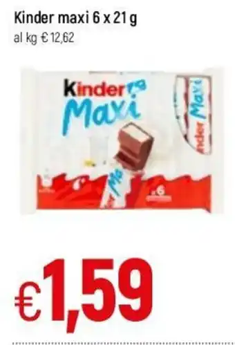 Famila Kinder Maxi 6x21g offerta
