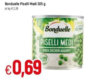 Famila Bonduelle Piselli Medi 305g offerta