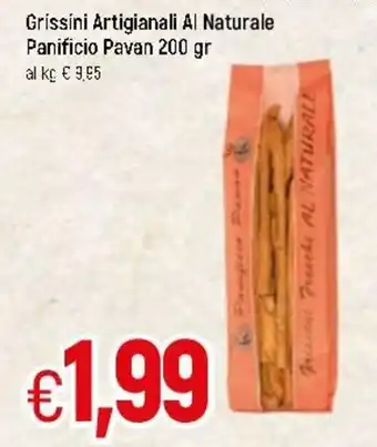 Famila Grissini Artigianali Al Naturale Panificio Pavan 200gr offerta