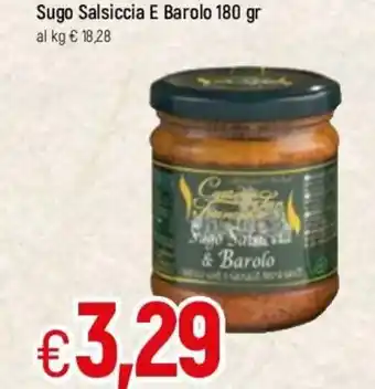 Famila Sugo Salsiccia E Barolo 180gr offerta