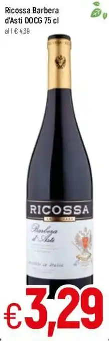 Famila Ricossa Barbera d'Asti DOCG 75cl offerta