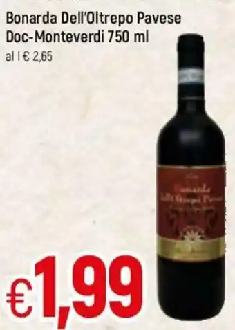 Famila Bonarda Dell'Oltrepo Pavese Doc-Monteverdi 750 ml offerta
