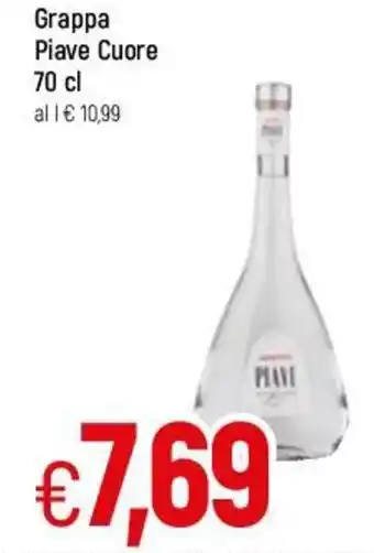 Famila Grappa Piave Cuore 70 cl offerta
