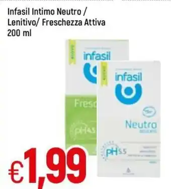 Famila Infasil Intimo Neutro / Lenitivo/ Freschezza Attiva 200 ml offerta
