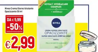 Famila Nivea Crema Giorno Idratante Opacizzante 50ml offerta