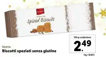 Lidl Biscotti speziati senza glutine offerta