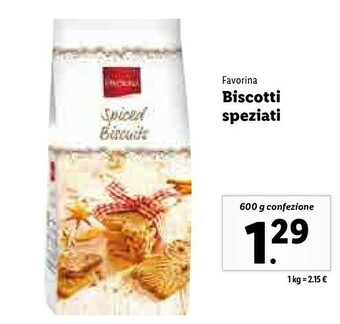 Lidl Biscotti speziati offerta
