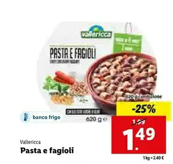 Lidl Pasta e fagioli offerta