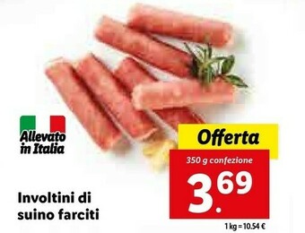 Lidl Involtini di suino farciti offerta