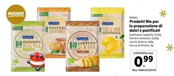 Lidl Prodotti bio per la preparazione di dolci e panificati offerta