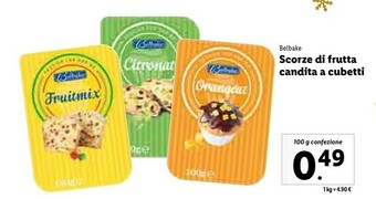 Lidl Scorze di frutta candita a cubetti offerta