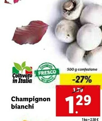 Lidl Champignon bianchi offerta